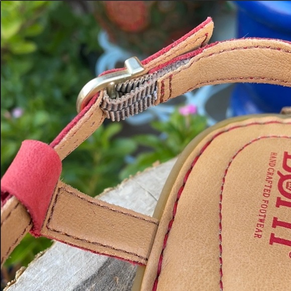 New BORN Chili Pepper Red Leather Sandals - Picture 13 of 16